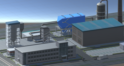 典型烟气处理工艺3D虚拟仿真教学服务系统